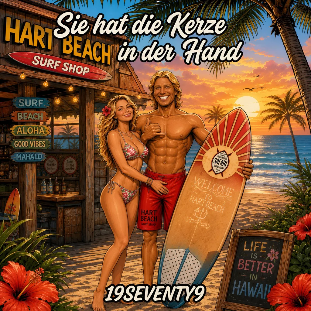 Sie hat die Kerze in der Hand