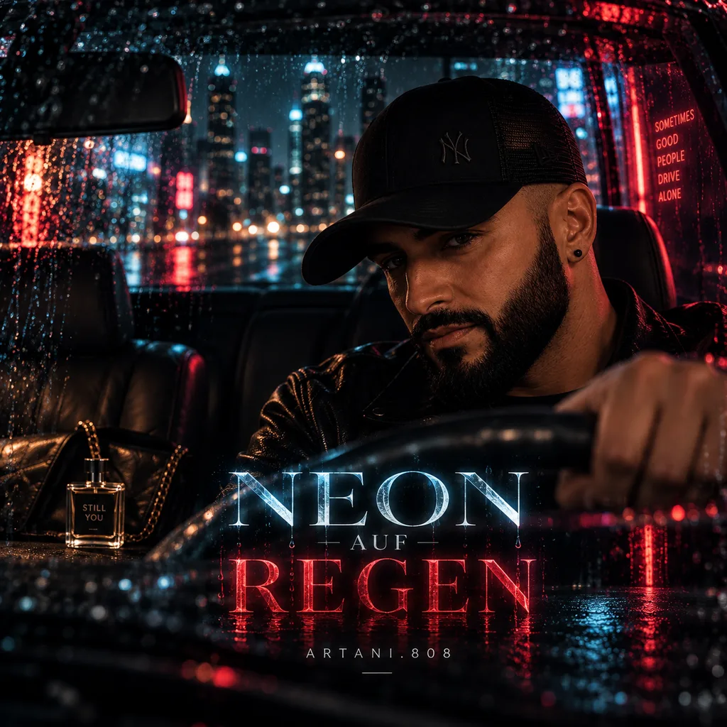 Neon auf Regen